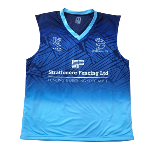 Strathmore sleeveless jumper from the front
